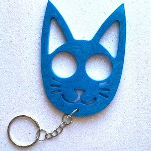 Great Gift! New driver, College student? Fashion self Defense cat Keychain